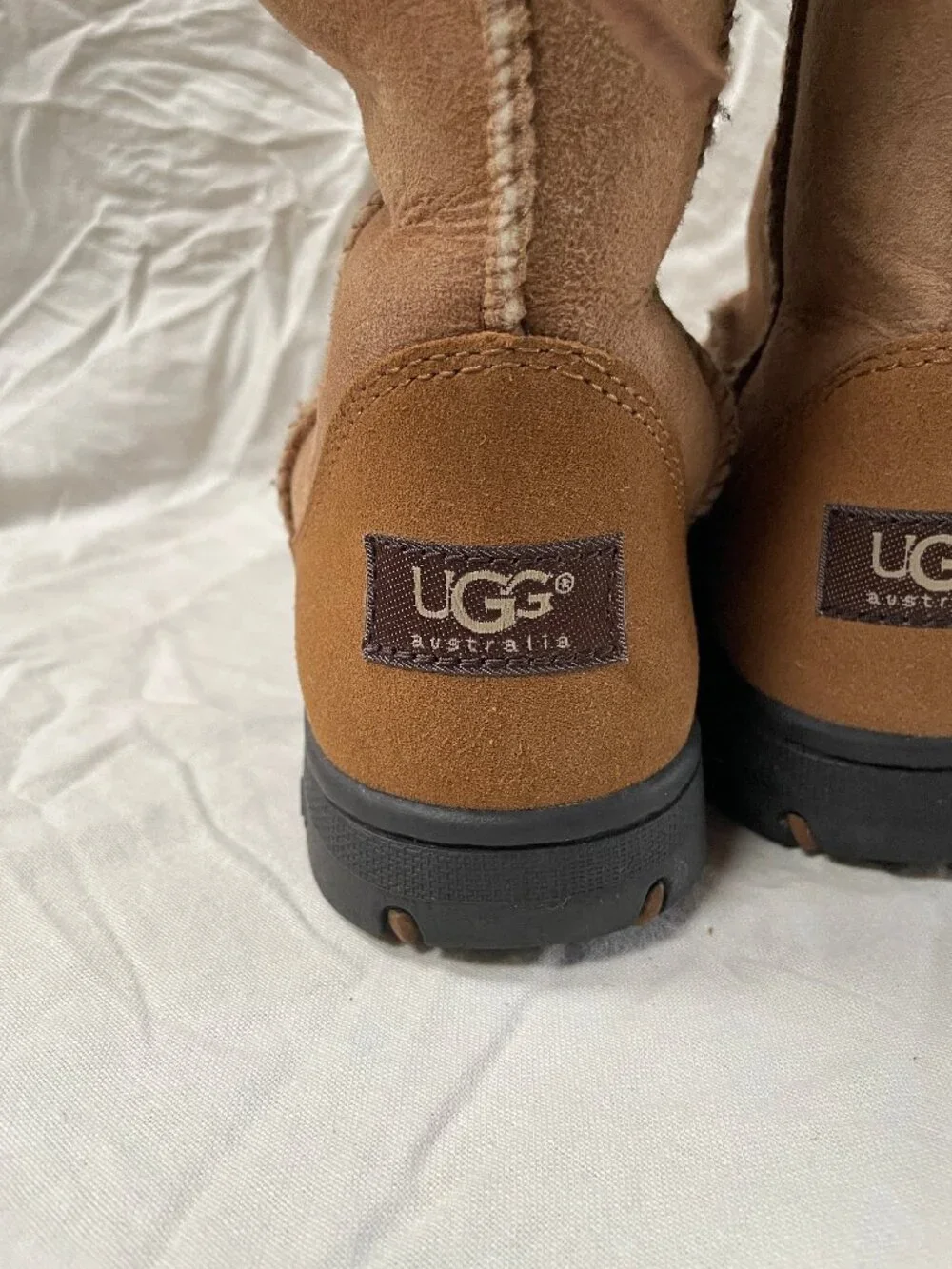 UGG Australia Chestnut Suede Shearling Weather Boots Size 8 / F3007G